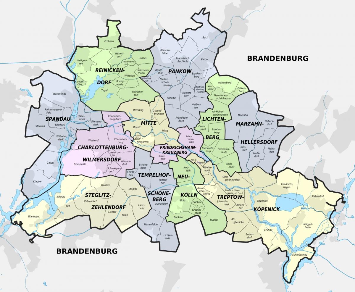 eine Karte von berlin