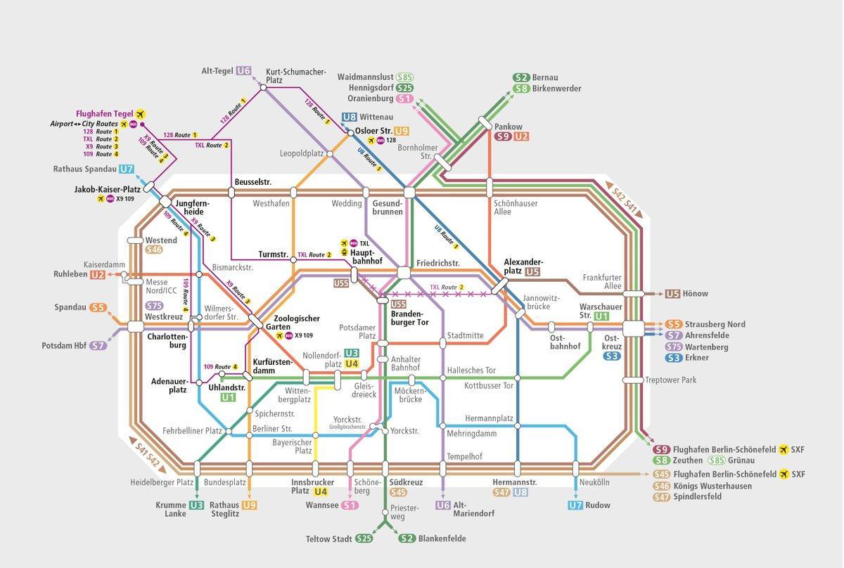 Bus Txl anzeigen - Bvg-bus-Karte (Deutschland)