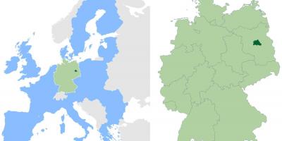 Berlin Standort auf Weltkarte