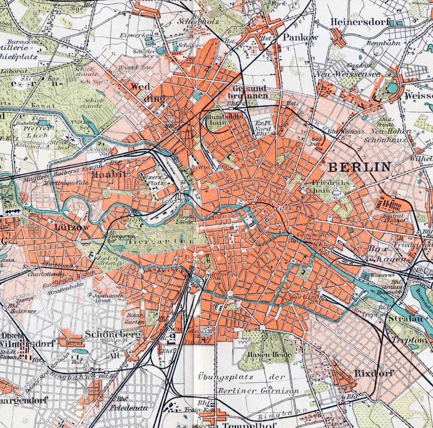 Alt Berliner Stadtplan Karte Von Alt Berlin Deutschland
