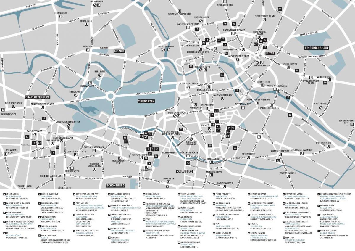 Karte von berlin-Galerie