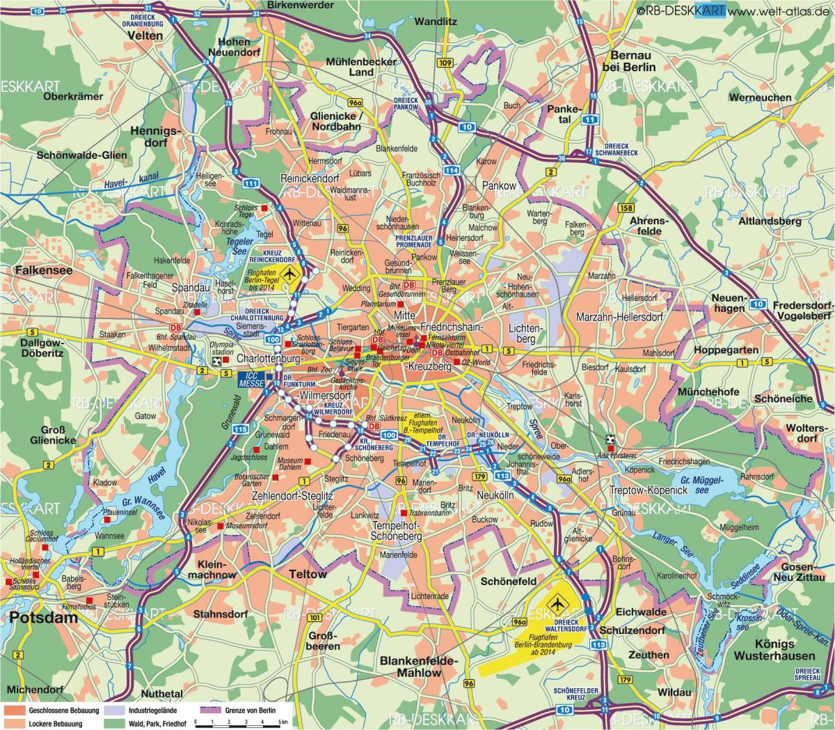 berlin Stadt Karte