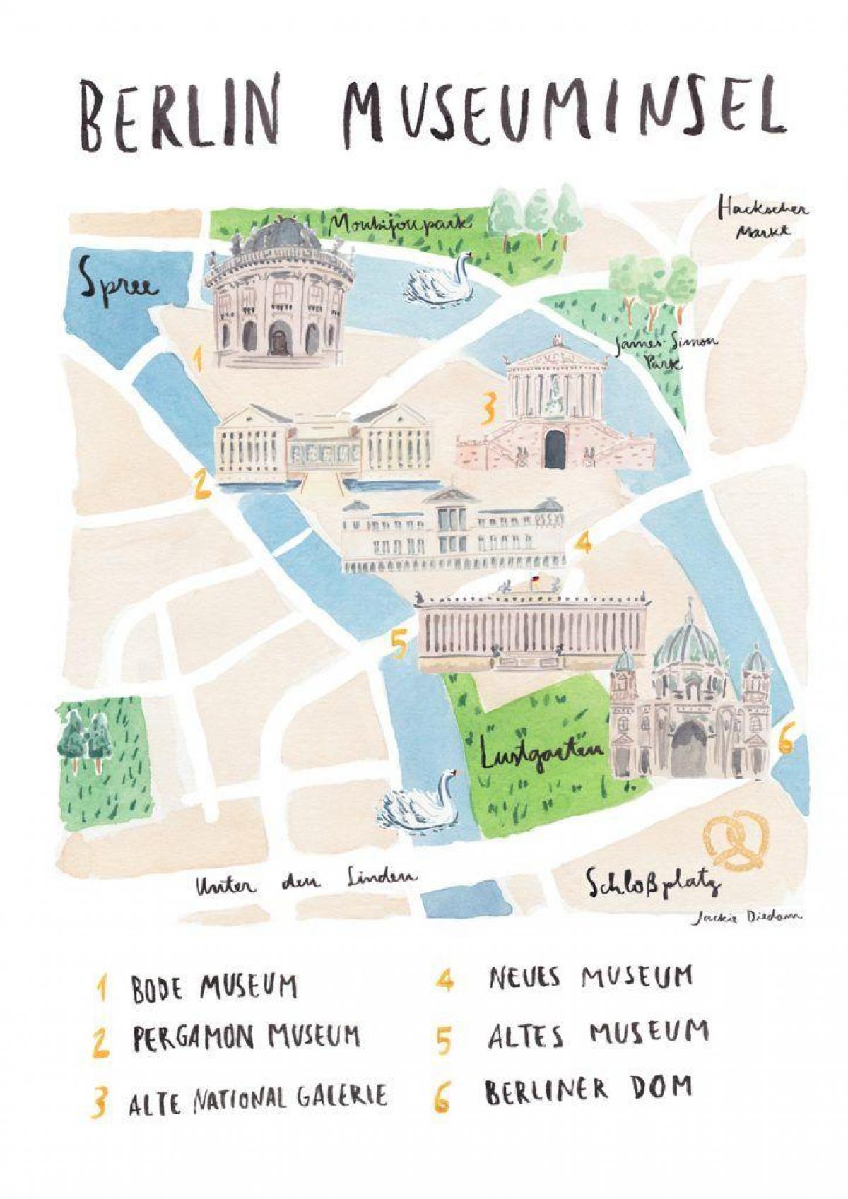 Berlin museum-map - Karte von berlin museum (Deutschland)