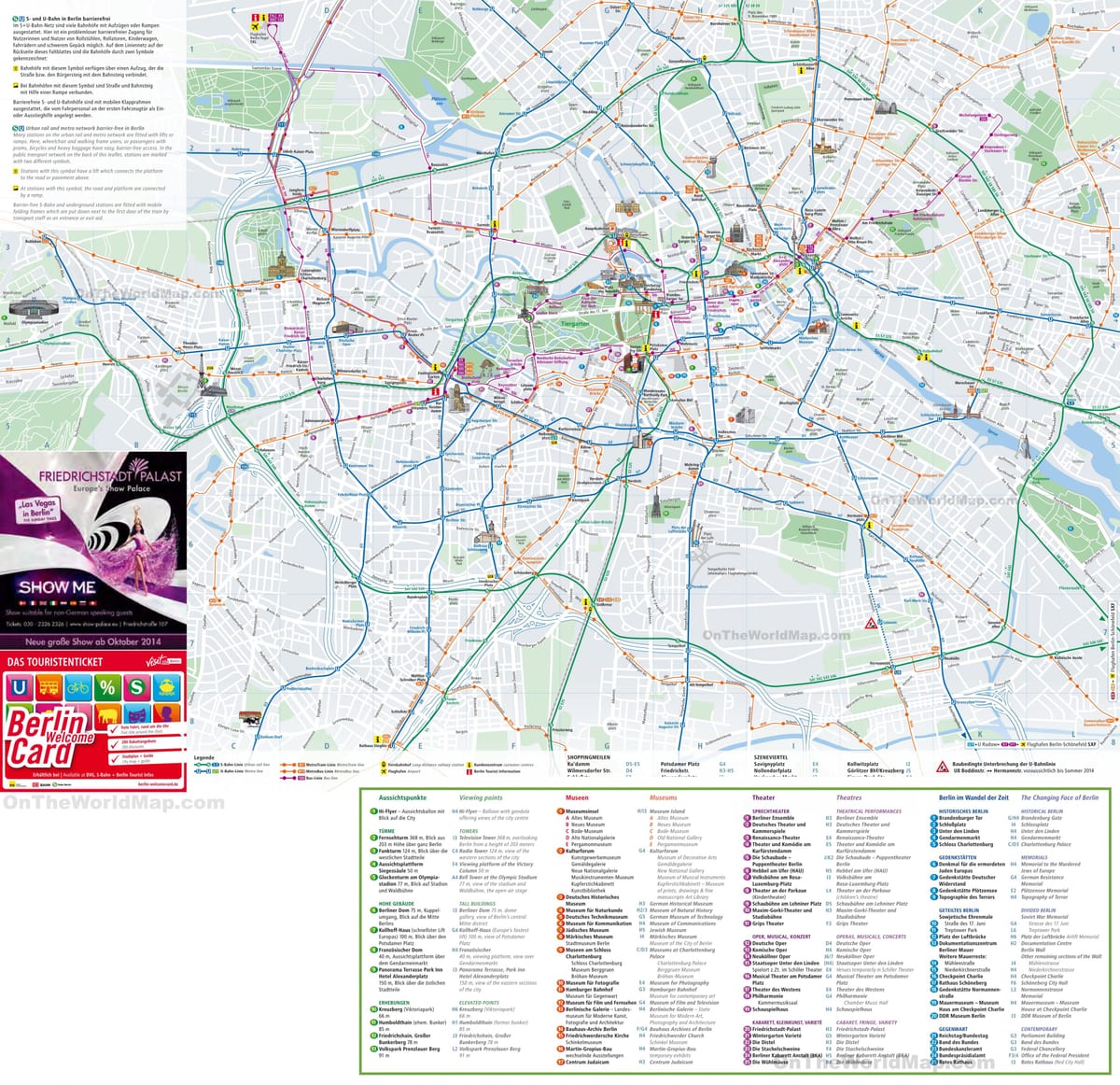 city sightseeing berlin Karte