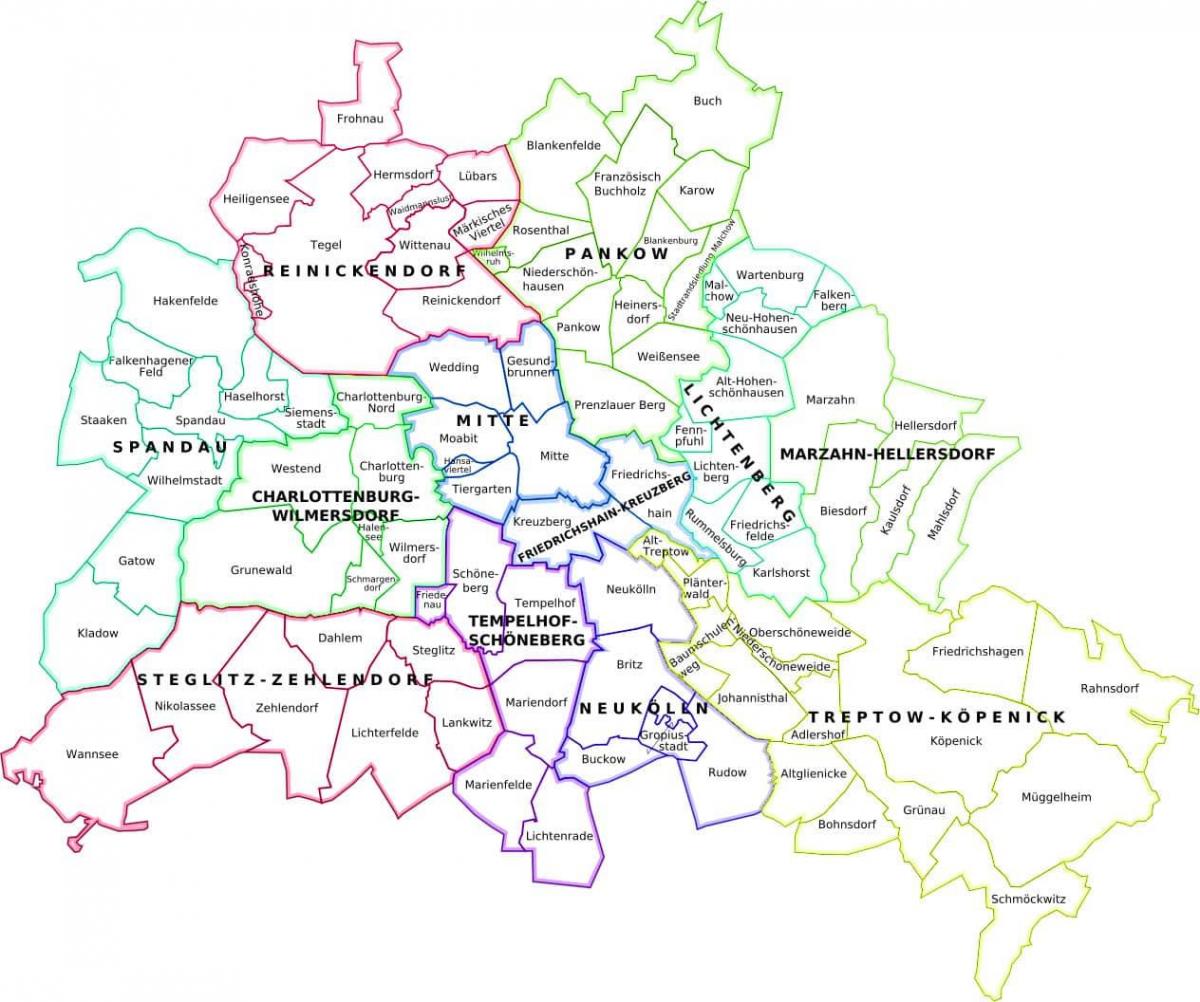 Karte von berlin und Umgebung