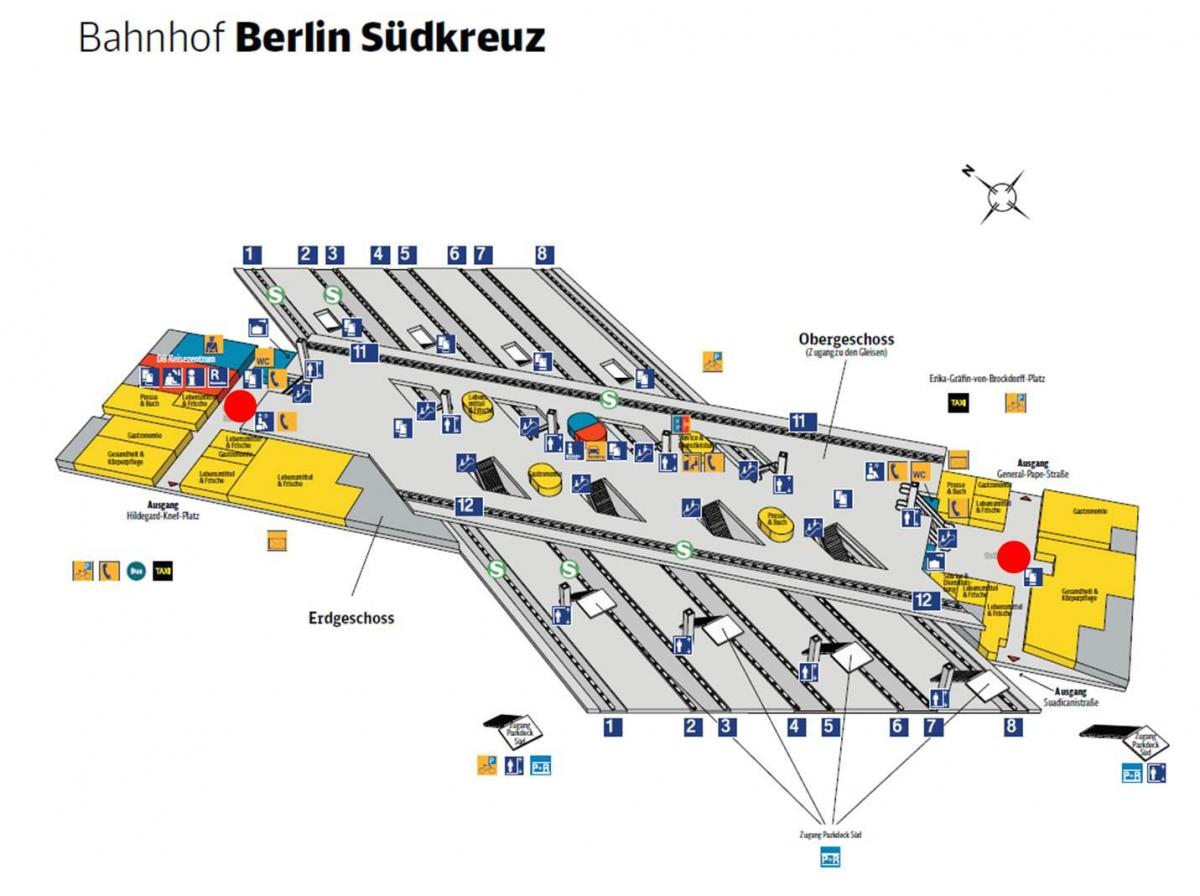Karte von berlin südkreuz