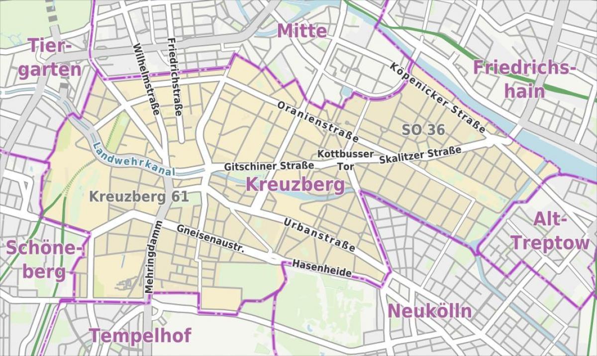 berlin kreuzberg Karte