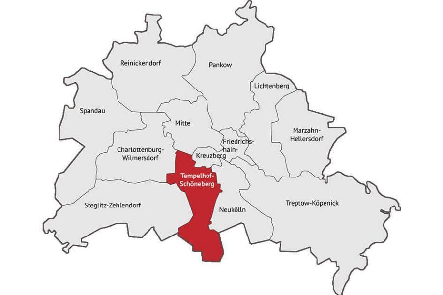 Stadtplan von Schöneberg-berlin