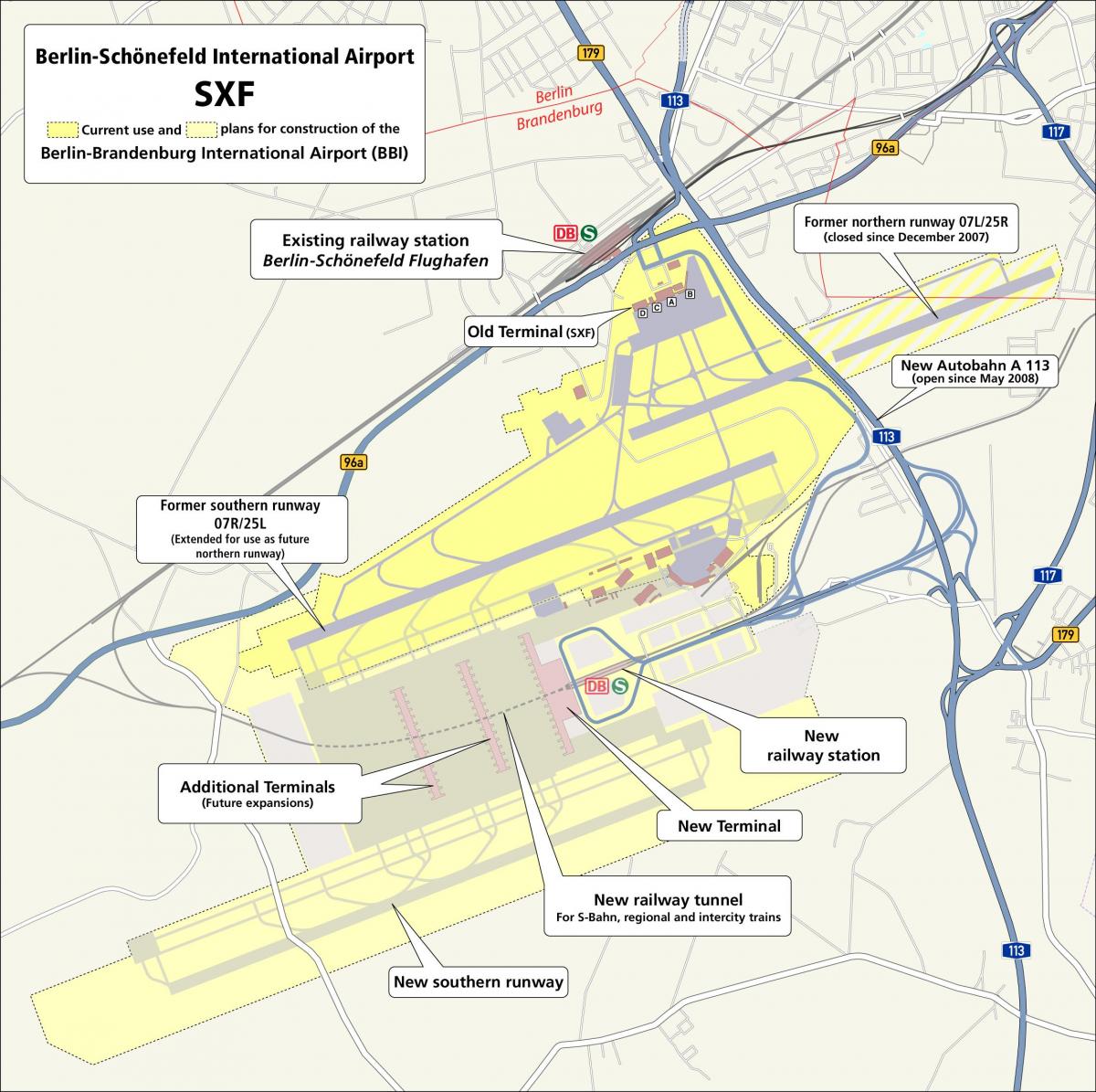 Flughafen berlin-Schönefeld Karte