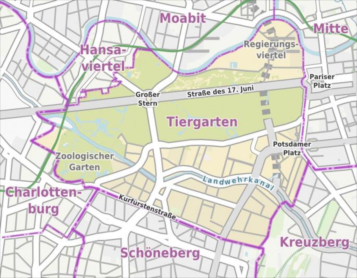 Karte von tiergarten-berlin