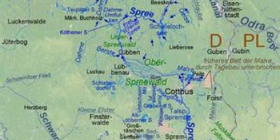 Karte von berlin Flüssen