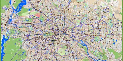 Berlin, Parkzonen Karte