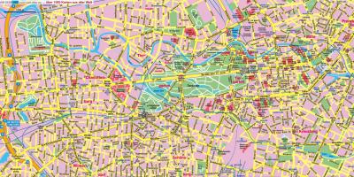Straßenkarte von berlin city centre