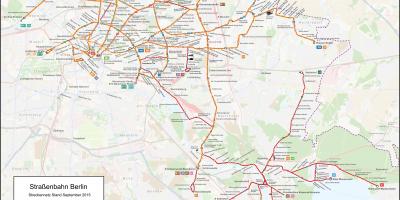 Straßenbahn-Stadtplan von berlin