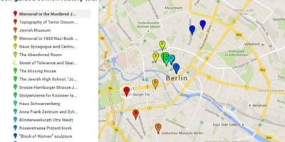 Karte von jüdisches Viertel berlin