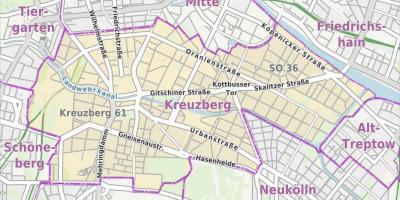 Berlin kreuzberg Karte